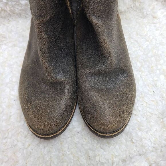 Reef Adora Studded Brown Leather Ankle Boots size 9 - Picture 3 of 9